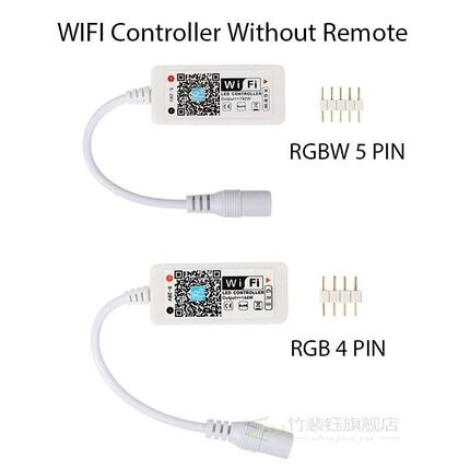DC5-24V Wireless WIFI LED RGB Controller RGBW Controller IR