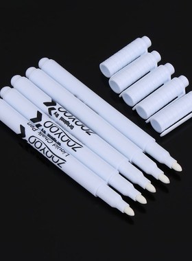 5pcs White Liquid Chalk Pen Black Board Marker Erasable Chal