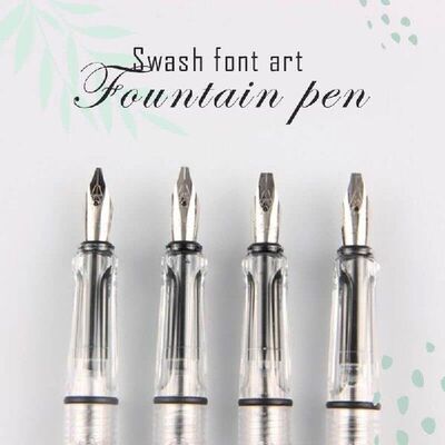 Art Font Fountain Pen 1pc transparante fountain pen