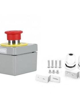 Aluminum Switch Box 1 Button Emergency Stop Control Operatio