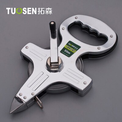 TOSEN Tape Measure 30M 50M 100M Stainless Steel Ruler Retrac