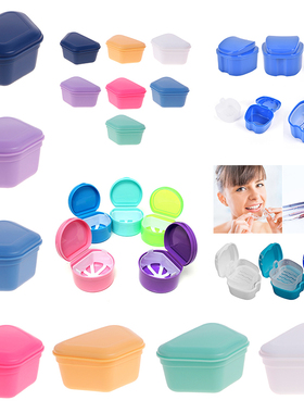Artificial Oral Tooth Care False Teeth Storage Box Denture