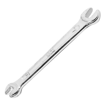 Silver Tone 5.5mm x 7mm U Shape Double Open-ended Wrench Too