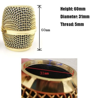 Beta87A Electroplated Polished Gold Mesh Grille Metal Ball F