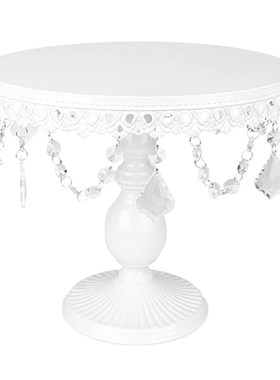 Metal Cake Stands with Pendants& Beads,Dessert Cupcake P