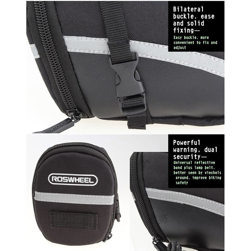 Outdoor Bike Saddle Bag Waterproof Cycling Seat Pouch 1.2L P