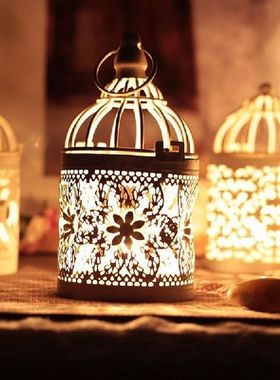 Ever Decorative Moroccan Lantern Votive Candle Holder