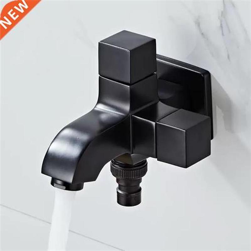 LIUYUE Faucets Black Brass Indoor/Outdoor Garden Wall Mount