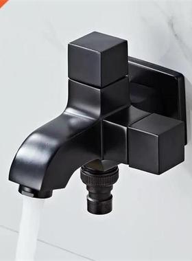 LIUYUE Faucets Black Brass Indoor/Outdoor Garden Wall Mount