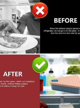 Silicone Pizza Packing Box Microwaveable Pastries Cases