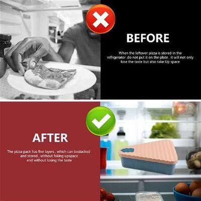 Silicone Pizza Packing Box Microwaveable Pastries Cases