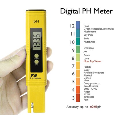 Portable Digital LCD PH Meter Pen of high precision PH acidi