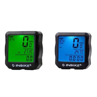 INBIKE Wired Bicycle Odometer Waterproof Backlight LCD