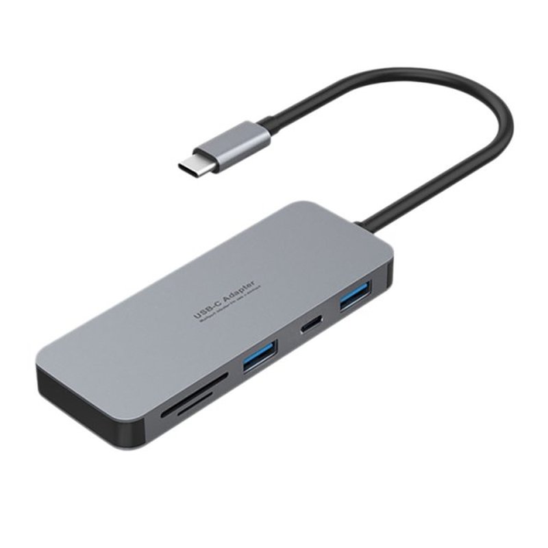 7-In-1 Docking Station Dual USB-C Data Transmission SD TF Ca
