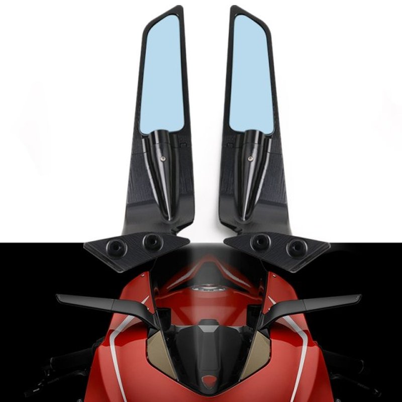 Motorcycle Side Mirrors Modified Wind Wing Adjustable Rotati