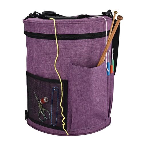 Knitting Bag Portable Yarn Storage Bag Tote for Wool Crochet