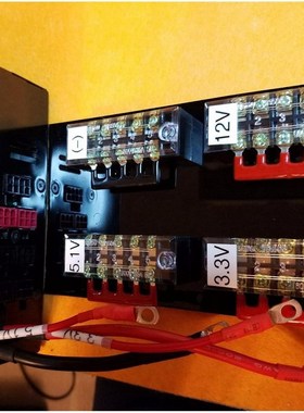 5Pcs 15A 600V 6 Positions Covered Dual Row Screw Terminal B