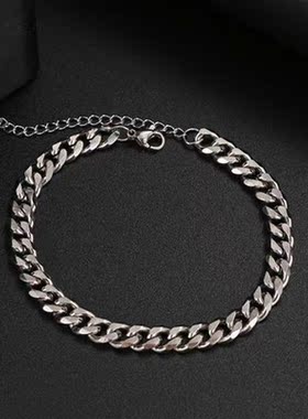 Basic Punk ainless eel Bracelet For Men Women Cuban Link