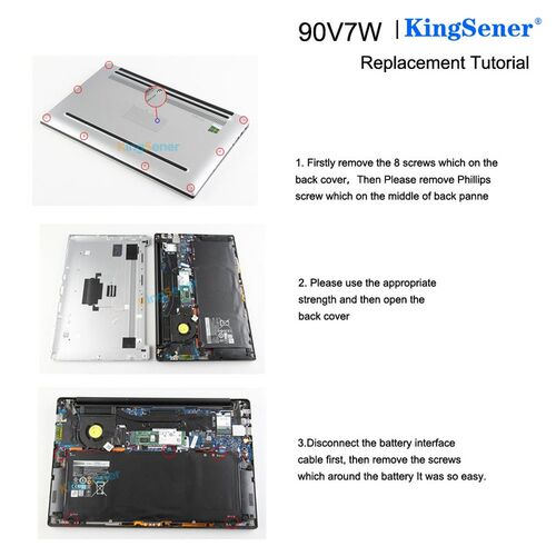 90V7W JHXPY JD25G 090V7W Laptop Battery  Dell XPS 13 9343 XP