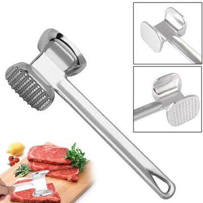 19.5cm Two Sides Aluminum Meat Hammer Mallet Beef Chicken St