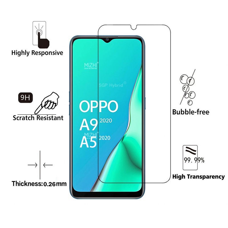 3PCS Screen Protector Tempered Glass For OPPO A9 2020 Prote