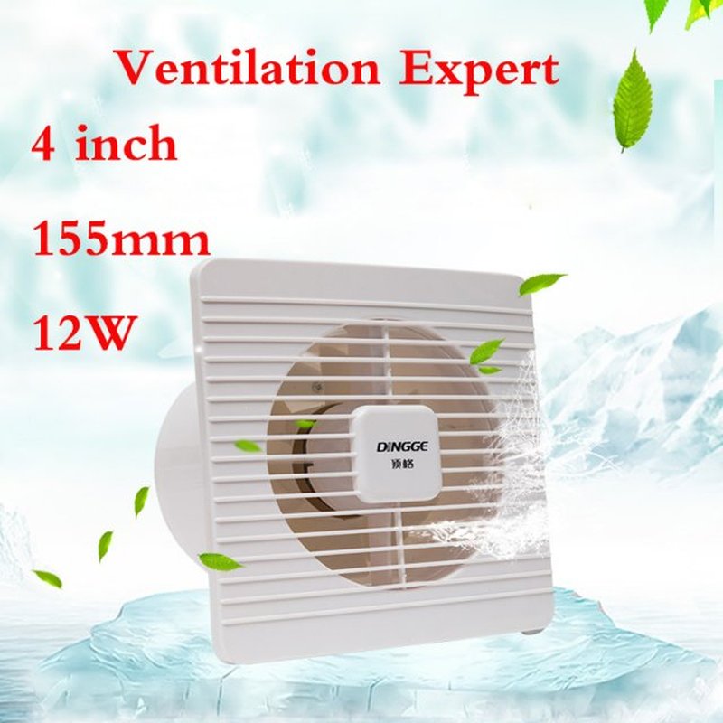 4 inch 100mm industrial exhaust fan bathroom kitchen glass w