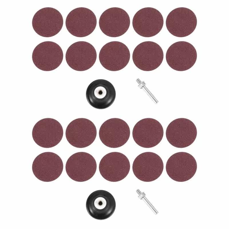 100Pcs Quick Change Discs 2 Inch Sanding Discs with 2Pc 1/4I