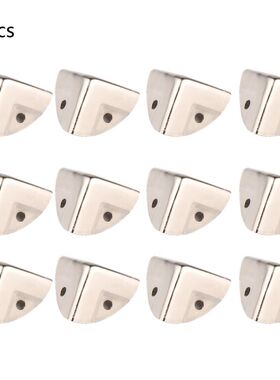 12Pcs Silver Cabinet Trunk Corner Protector Furniture Case