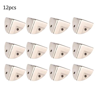 12Pcs Silver Cabinet Trunk Corner Protector Furniture Case