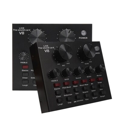 HOT-V8 Sound Card Audio Set Interface External sb Live Micro