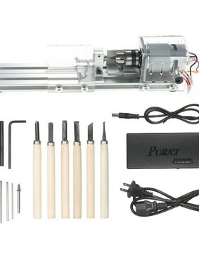 100W Mini Wood Lathe Machine Tool DIY Lathe Torno CNC Millin