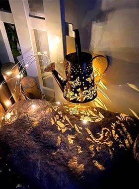 Solar Garden Lawn Lights Outdoor Decorative Kettle Art Lamp