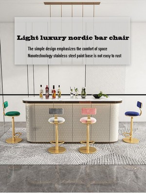bar furniture Barstools Nordic lift high Chairs lightluxury