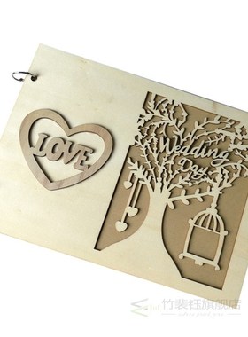 Fenkicyen Wedding Guestbook Wooden Guest Signature Wedding B