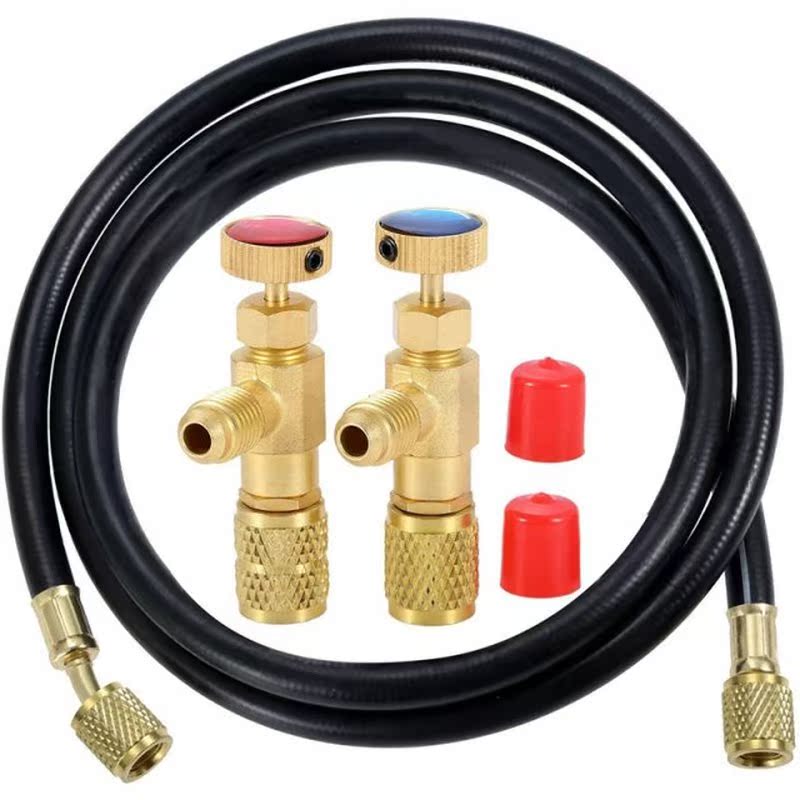 R12 R410 Refrigerant Charging Valve,with 59inch R410A AC Ref