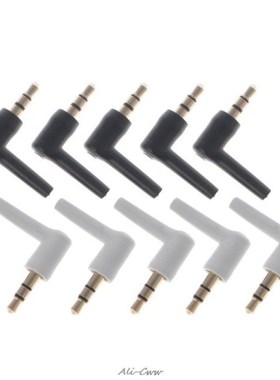 10 Pcs Gold 3 Pole 4 Pole 3.5mm 90 Degree Male Stereo Headph