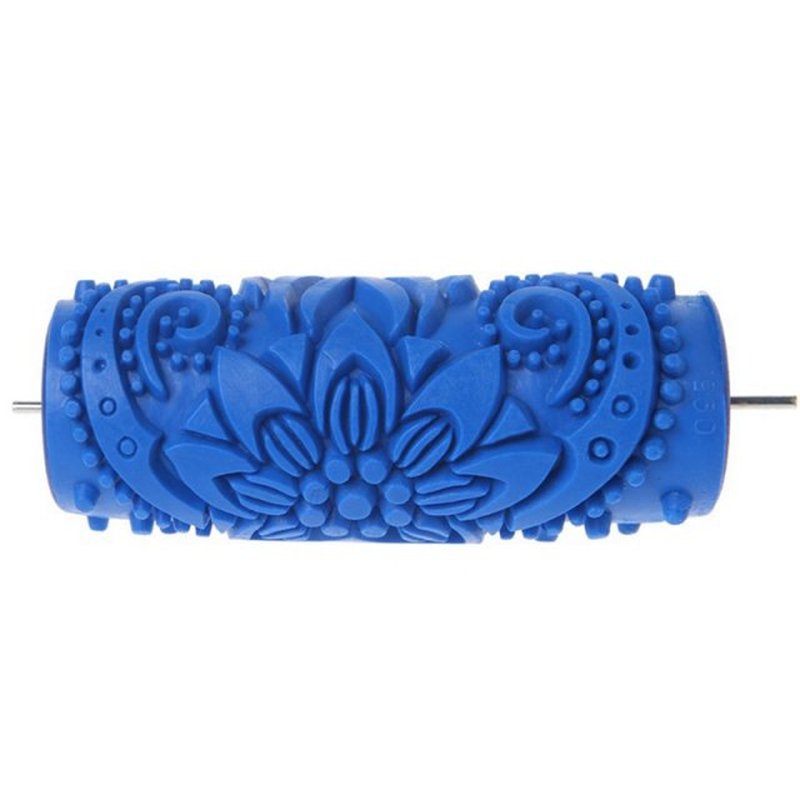 5 Inch Embossed Paint Roller Sleeve Wall Texture Stencil Bru