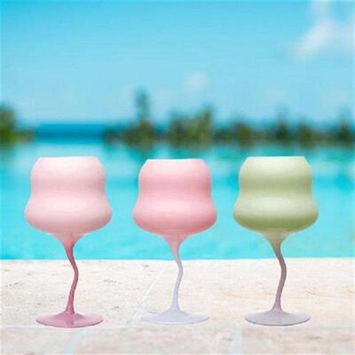 1Pc Candy Clash Color Cream Goblet Crystal Glass Home Wine