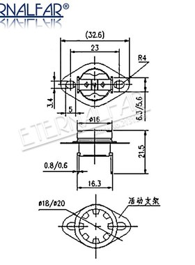 KSD301 KSD302 16A 45 65 75 97 150 C Degrees Ceramics Bent f