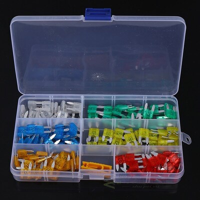 120pcs/Lot Mini Blade Fuse Assortment Set Auto Car Motorcycl