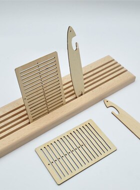 1 Set Mini Wooden Weaving Looms Kit, DIY Multifunctional Wov