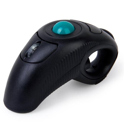 Digital 2.4GHz Wireless Trackball Mouse Ergonomic Design Fin