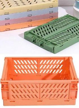 Collapsible Crate Plastic Folding Storage Box Basket