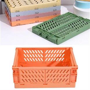 Collapsible Crate Plastic Folding Storage Box Basket