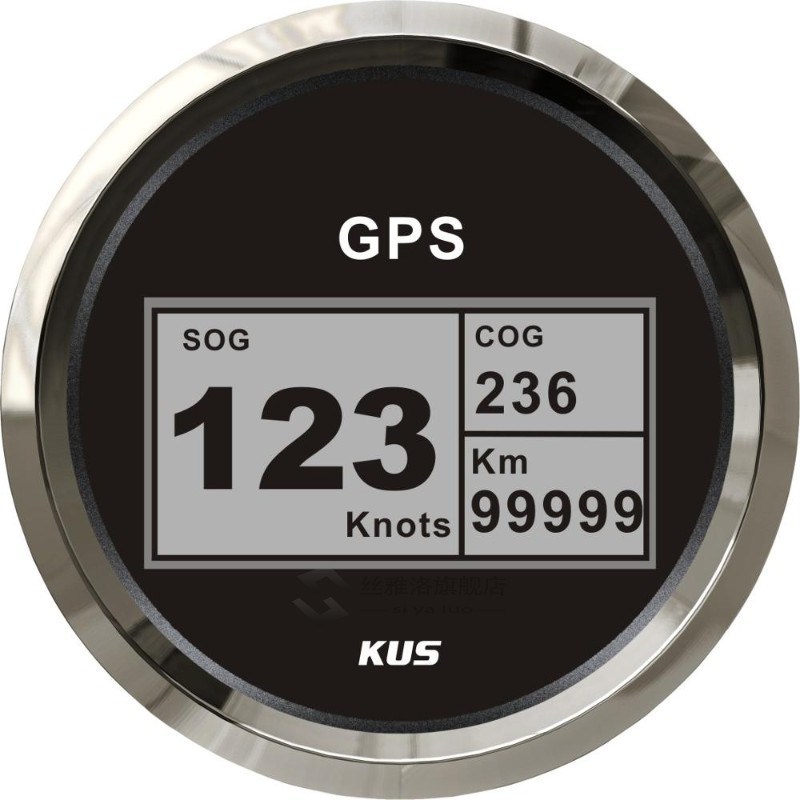 KS 85mm Marine Boat LCD Digital GPS Speedometer Odometer SOG