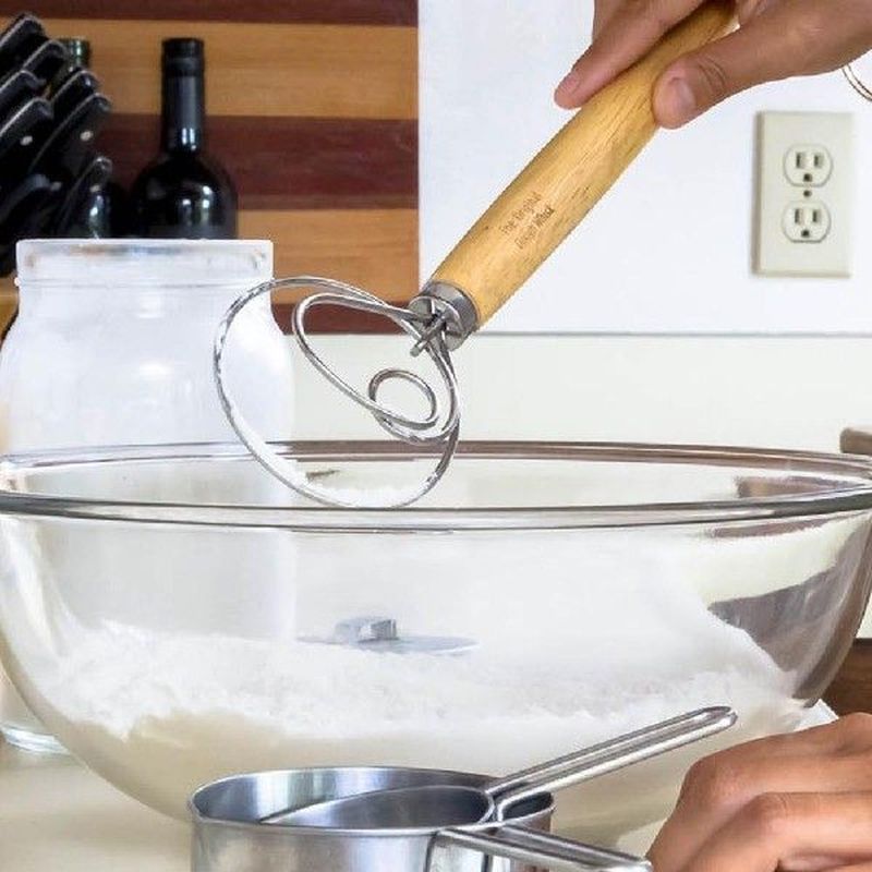 1Pcs Stainless Steel Egg Beater DIY Bread Dough Tools