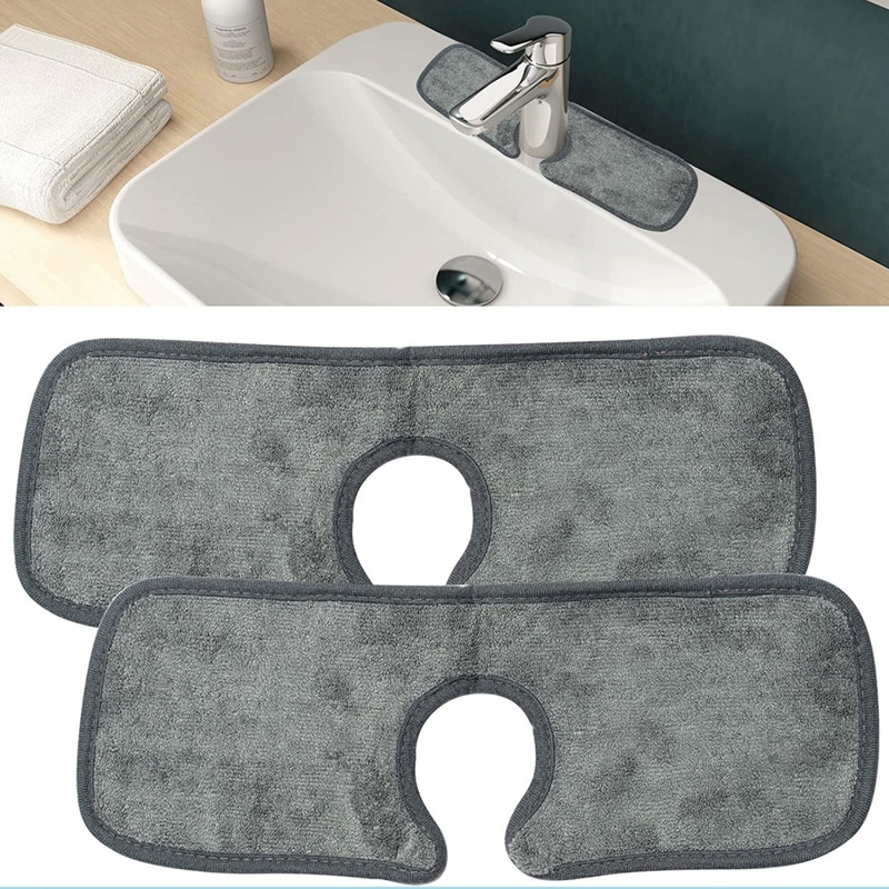 4pcs Kitchen Faucet Absorbent Mat Sink Splash Guard