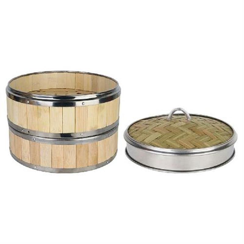 Steamer Basket Food Pot Dim Sum Chinese Bamboo Steam