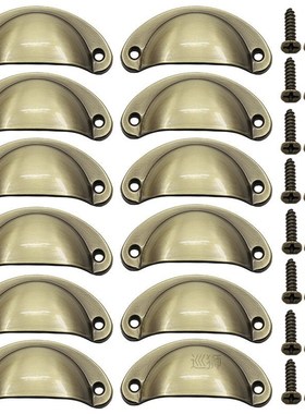 12PCS Retro Metal Kitchen Drawer Cabinet Door Handle and Fur