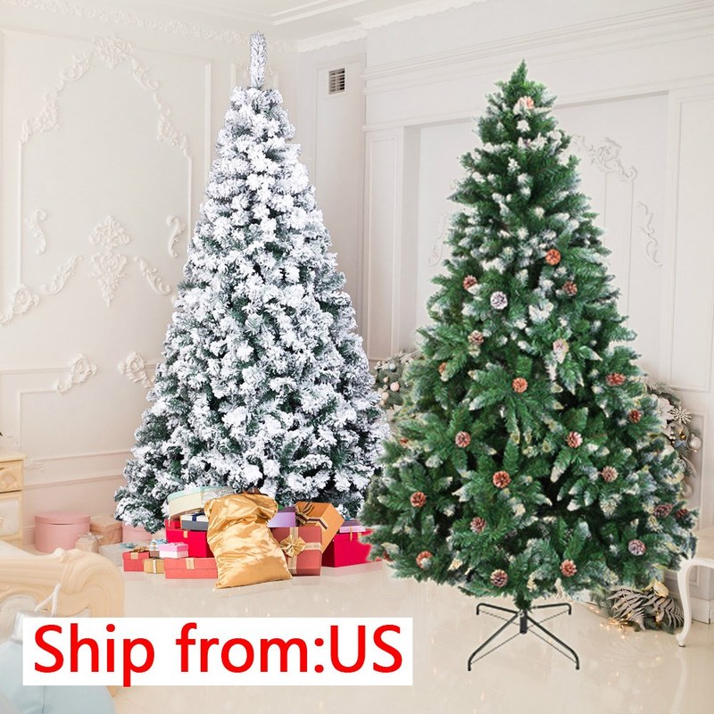 6ft/7ft Pvc Flocking Christmas ree Desktop Encryption Christ